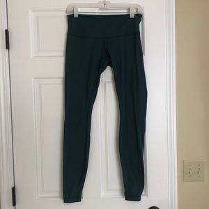 GREEN lululemon athletica LEGGINGS